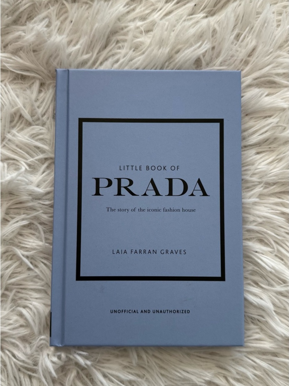 Prada Hardcover Coffee Table Book - Light Blue with Black Accents